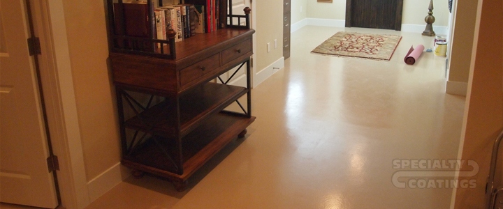 Basement Concrete Flooring by Specialty Coatings