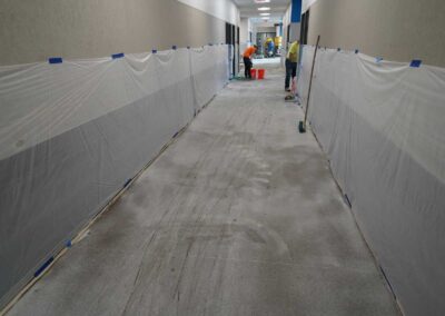 Office Hallway Preparation by Specialty Coatings